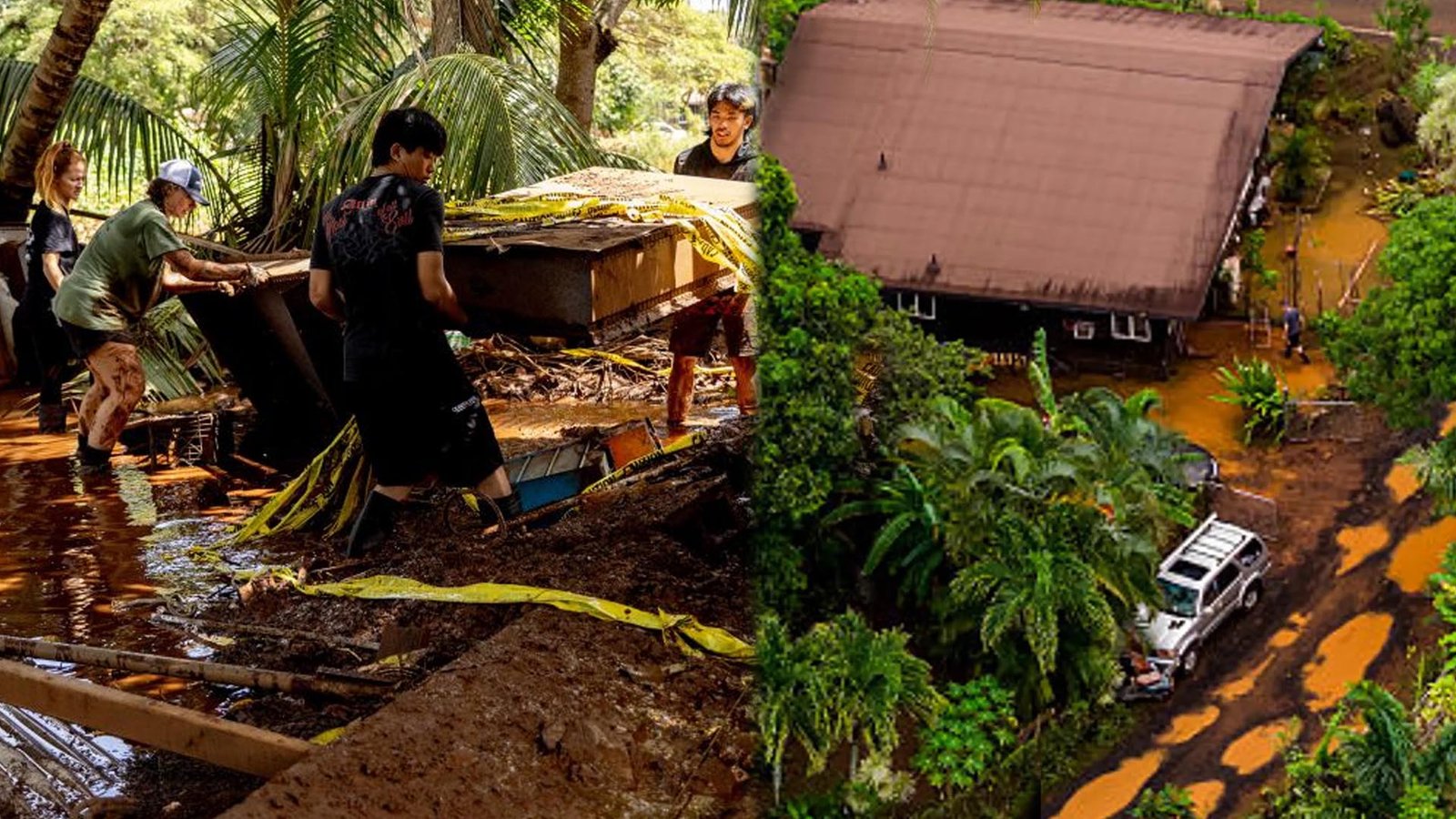 ஹவாய் தீவுகளில் கனமழை – கடும் வெள்ளப்பெருக்கு!