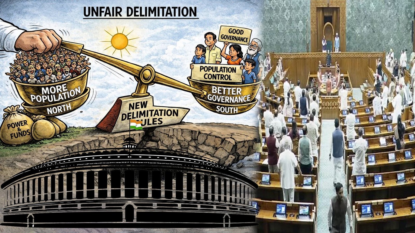நாடாளுமன்றத்தில் பரபரப்பு: இன்று இரவு 7 மணிக்கு தொகுதி மறுவரையறை மற்றும் மகளிர் இடஒதுக்கீடு மசோதாக்கள் மீது வாக்கெடுப்பு!