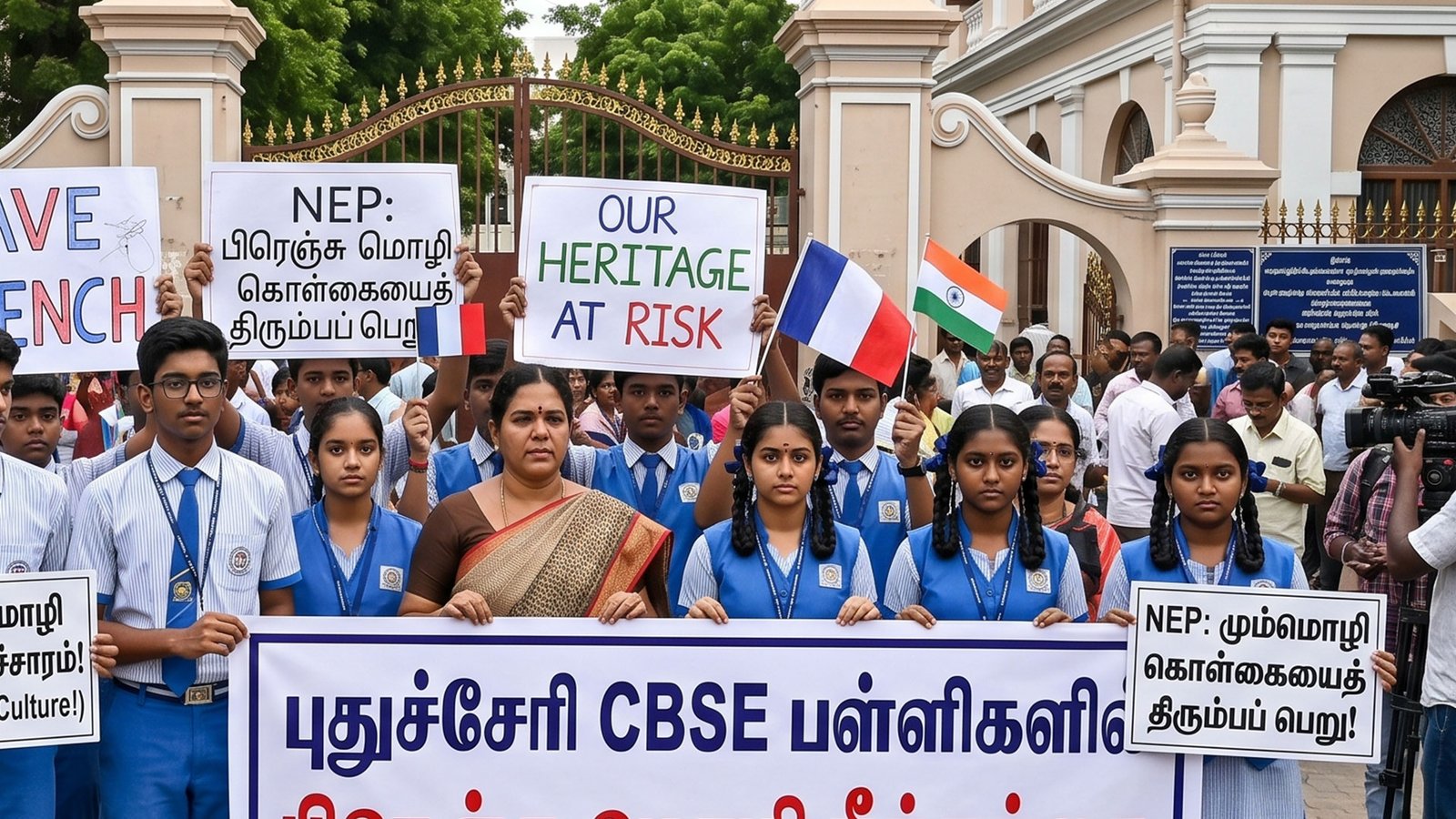 புதுச்சேரி CBSE பள்ளிகளில் பிரெஞ்சு மொழி நீக்கம்: புதிய கல்வி கொள்கையினால் வந்த அதிரடி மாற்றம்!