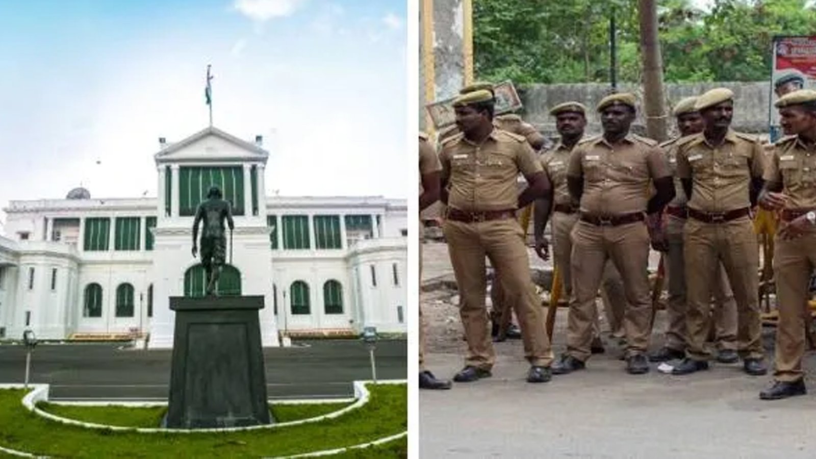 சென்னை கிண்டி ஆளுநர் மாளிகை முன்பு போலீஸ் குவிப்பு: ஆளுநரைக் கண்டித்துக் காங்கிரஸ் போராட்டம் அறிவிப்பால் பதற்றம்!