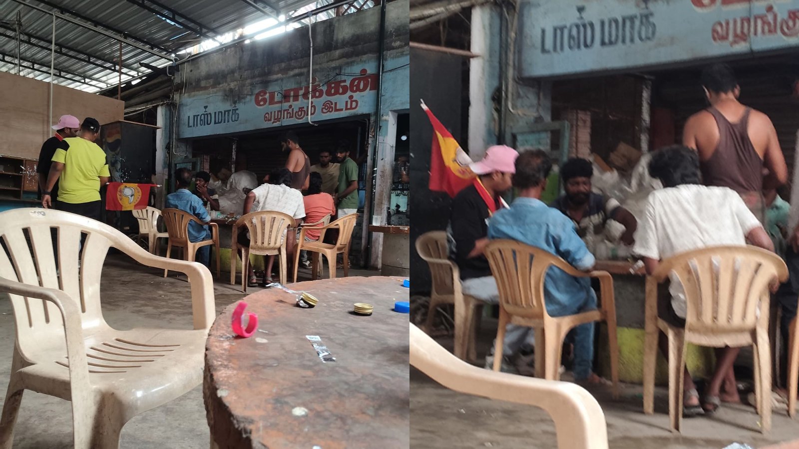 மதுக்கடையில் ரகளை: தமிழக வெற்றிக் கழகத் தொண்டர்களின் அநாகரீகச் செயல்
