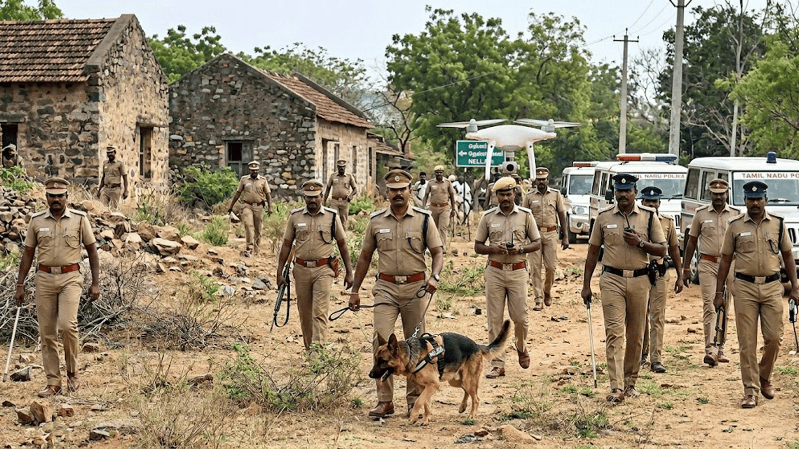தென் மாவட்டங்களில் அதிரடி: மோப்பநாய், ட்ரோன் கேமராக்கள் மூலம் ரவுடிகளுக்குக் காவல் துறை வலைவீச்சு! நெல்லை, தென்காசி வன்முறை வழக்கில் 6 ரவுடிகளைப் பிடிக்கத் தீவிர தேடுதல் வேட்டை!
