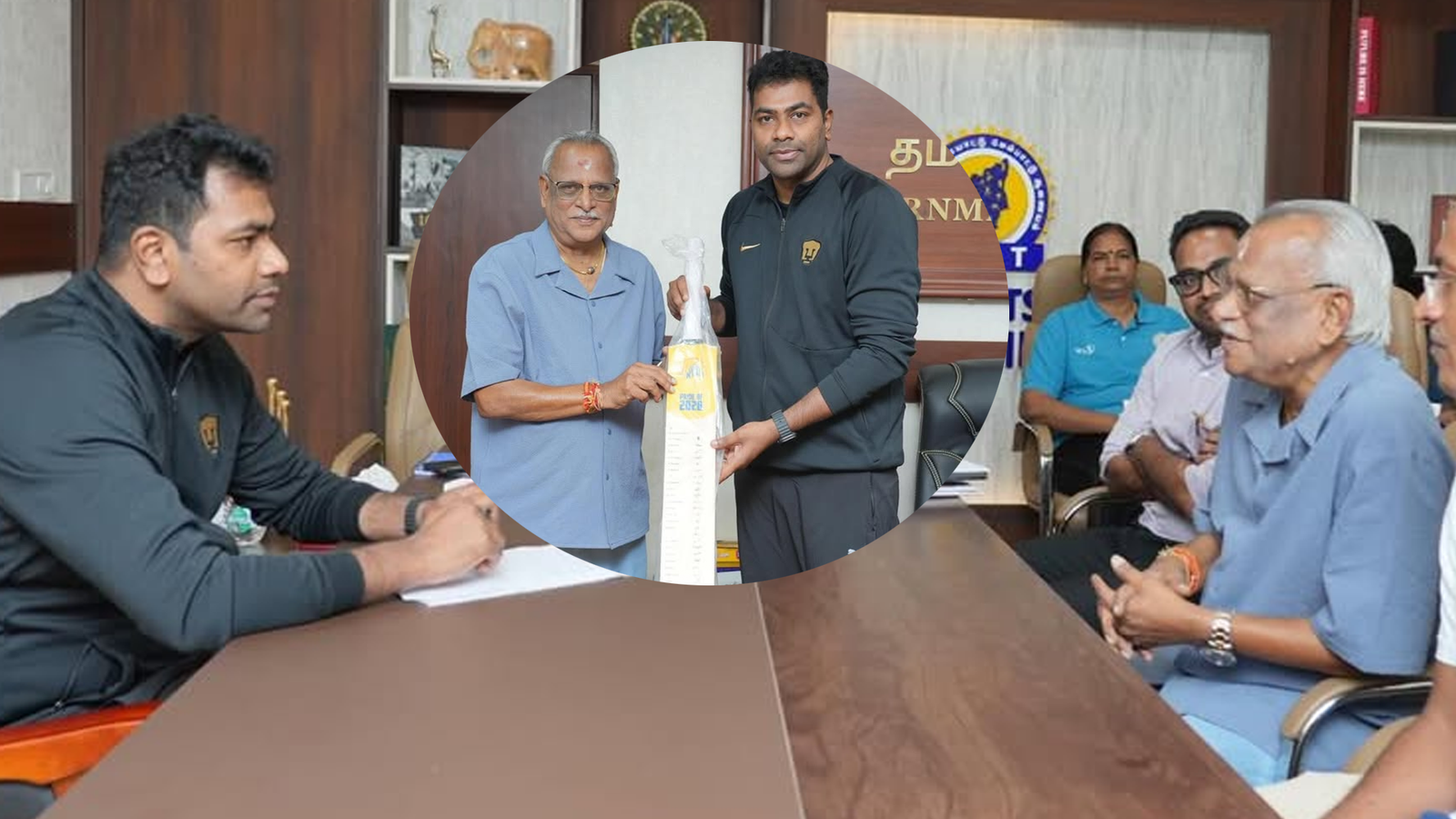 தமிழ்நாடு விளையாட்டு மேம்பாட்டு ஆணையத்தில் சிஎஸ்கே சிஇஓ காசி விஸ்வநாதன் - அமைச்சர் ஆதவ் அர்ஜுனா சந்திப்பு: விளையாட்டு உள்கட்டமைப்பு குறித்து முக்கிய ஆலோசனை!