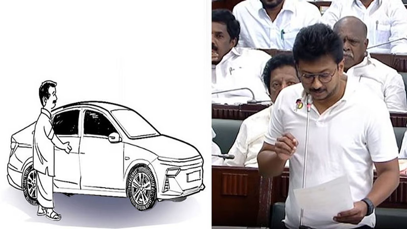 திமுக எம்.எல்.ஏ.க்களுக்கு அரசு கார் வேண்டாம்: உதயநிதி ஸ்டாலின் அறிவிப்பு