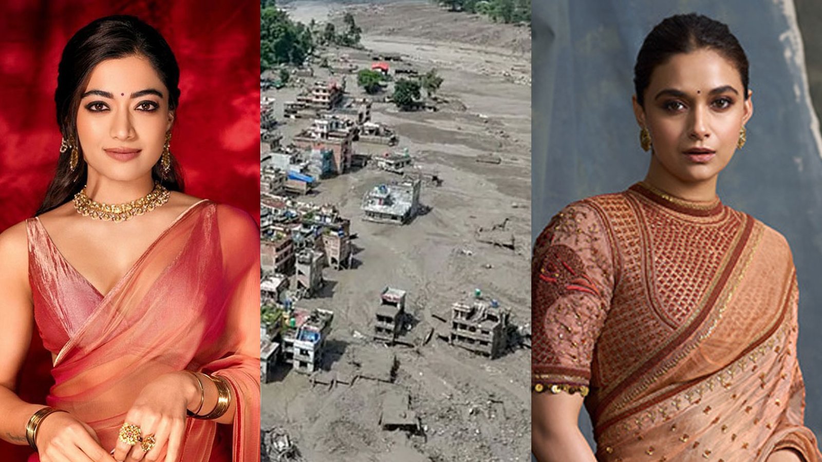 நேபாளம்-திபெத் பயங்கர வெள்ளம்: ராஷ்மிகா, கீர்த்தி சுரேஷ் உருக்கம்