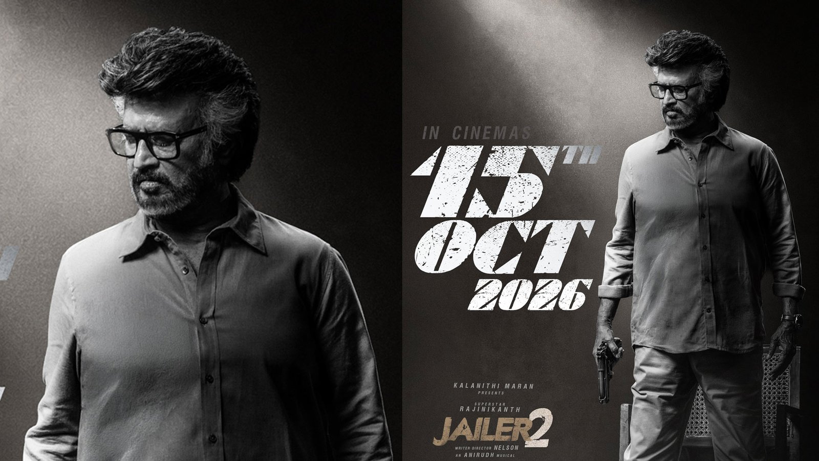 ‘ஜெயிலர் 2’ படத்தின் புதிய போஸ்டர் வெளியீடு! அக்டோபர் 15-ல் திரைக்கு வருகிறது