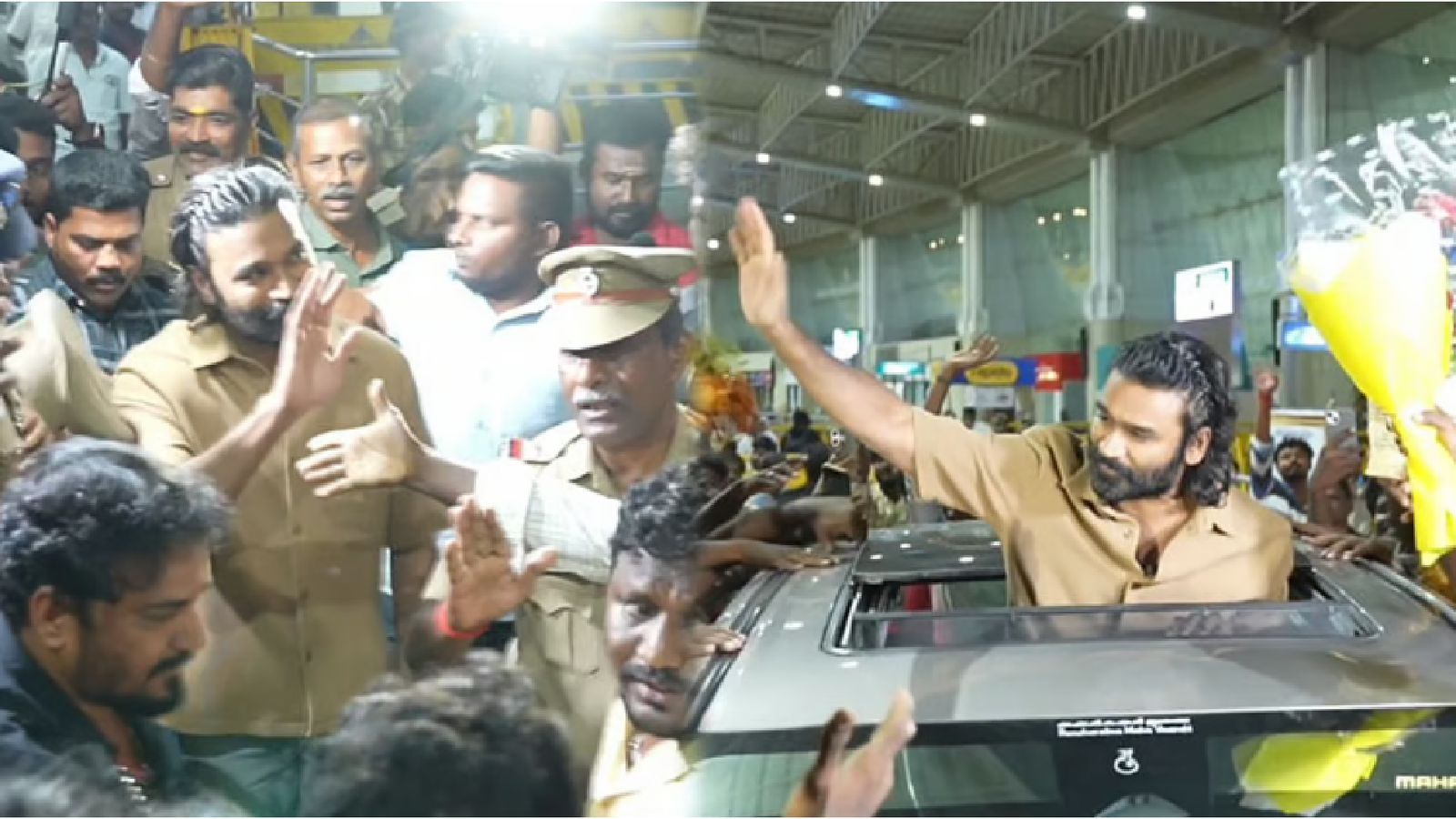 மதுரையில் தனுஷுக்கு தடபுடல் வரவேற்பு; புதிய பட பூஜையில் பங்கேற்கிறார்