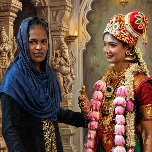 மதுரையில் நெகிழ்ச்சி: மீனாட்சி அம்மன் வேடமிட்டு மத நல்லிணக்கத்தை பறைசாற்றிய முஸ்லிம் சிறுமி!