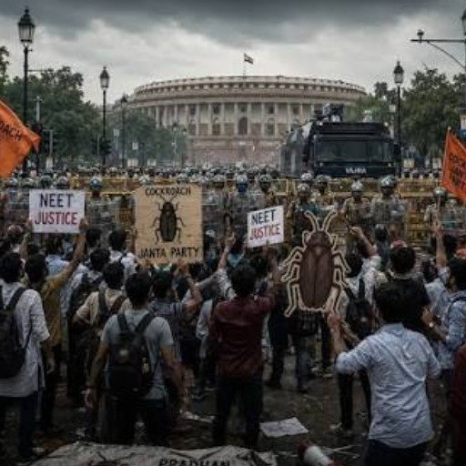 மாணவர் போராட்டத்தில் பதற்றம்.. தடியடி, கண்ணீர் புகை குண்டு வீசி கலைத்த போலீஸ்!