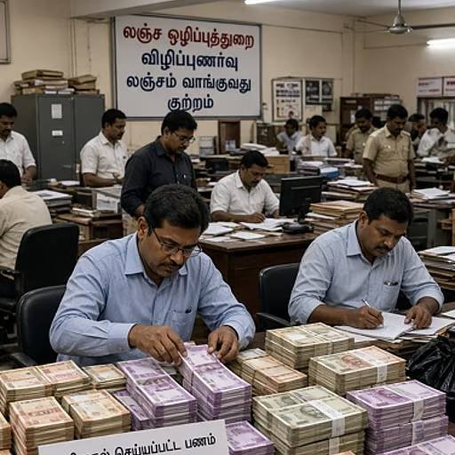 தமிழகத்தில் 36 அரசு அலுவலகங்களில் லஞ்ச ஒழிப்புத்துறை சோதனை: ரூ.1.73 கோடி மதிப்பிலான பணம், டிஜிட்டல் பரிவர்த்தனைகள் கண்டுபிடிப்பு